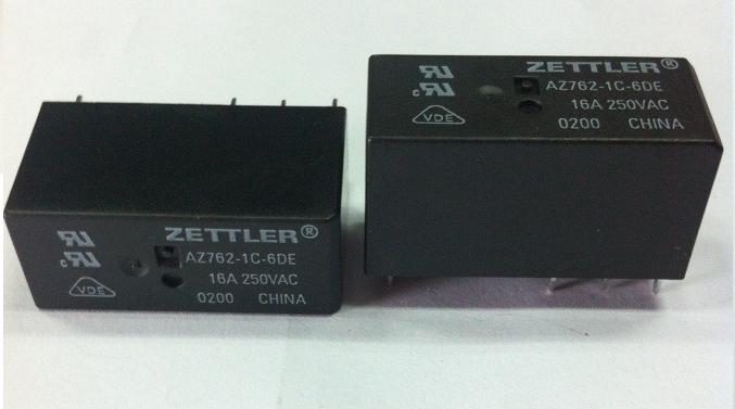 继电器， American Zettler，AZ762-1C-6DE